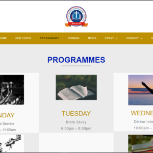 church and religious website design service in los angeles london england