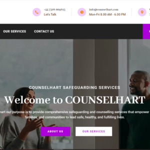 counselhart london website by pa digitech